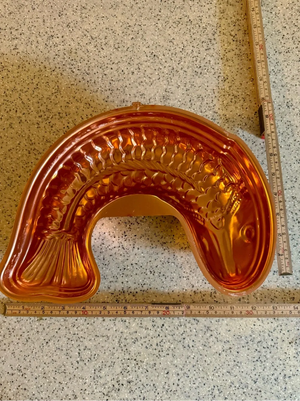 Vintage Copper Fish Jello Mold.Can Be Hung.Wall Decor